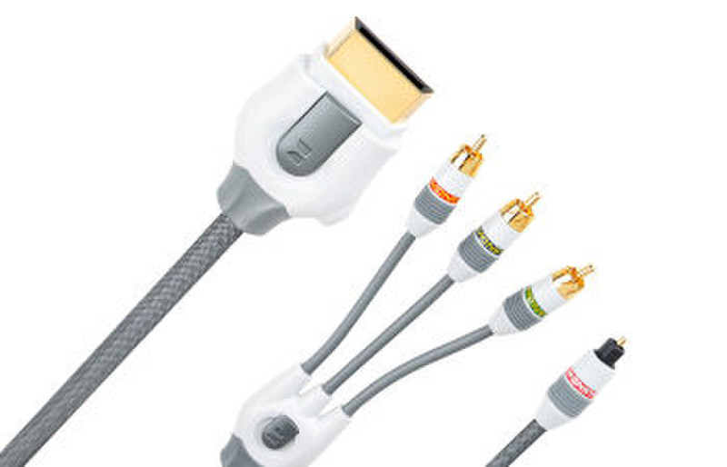 Monster Cable GameLink™ 360 Component Video & Fiber Optic Audio A/V Kit 3м Серый