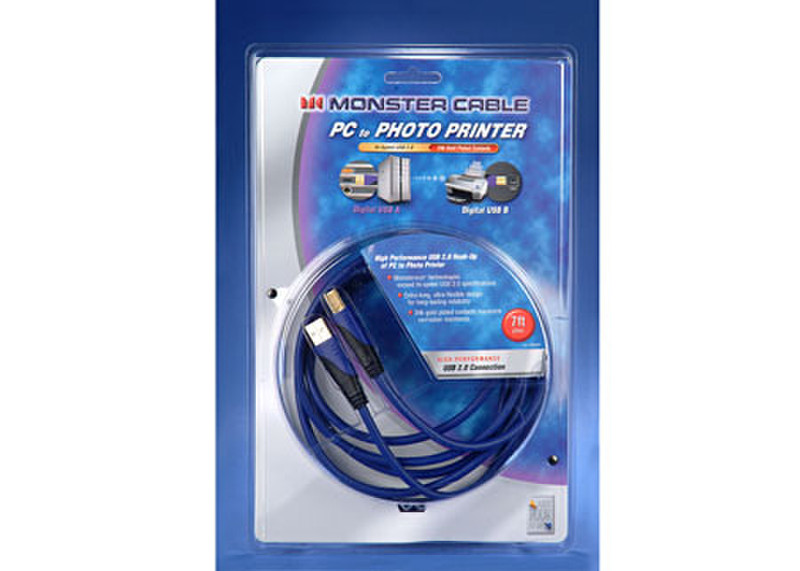 Monster Cable High-Speed USB 2.0 J2 PCPHPR USB-7 3.17м Синий кабель USB