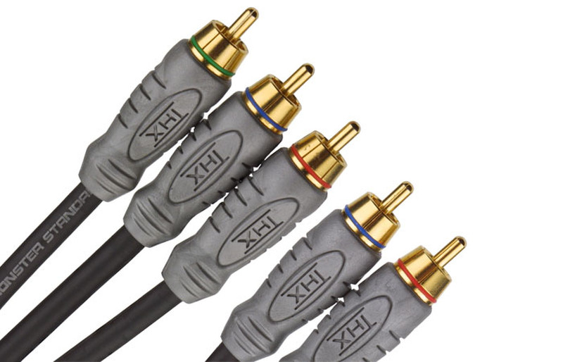 Monster Cable Video/RCA Audio Kit THX V100 CVA-4 1.81m Schwarz Component (YPbPr)-Videokabel