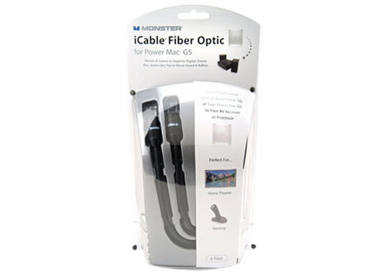 Monster Cable iCable Fiber Optic for Apple AI ILS100-2M 2м Черный оптиковолоконный кабель