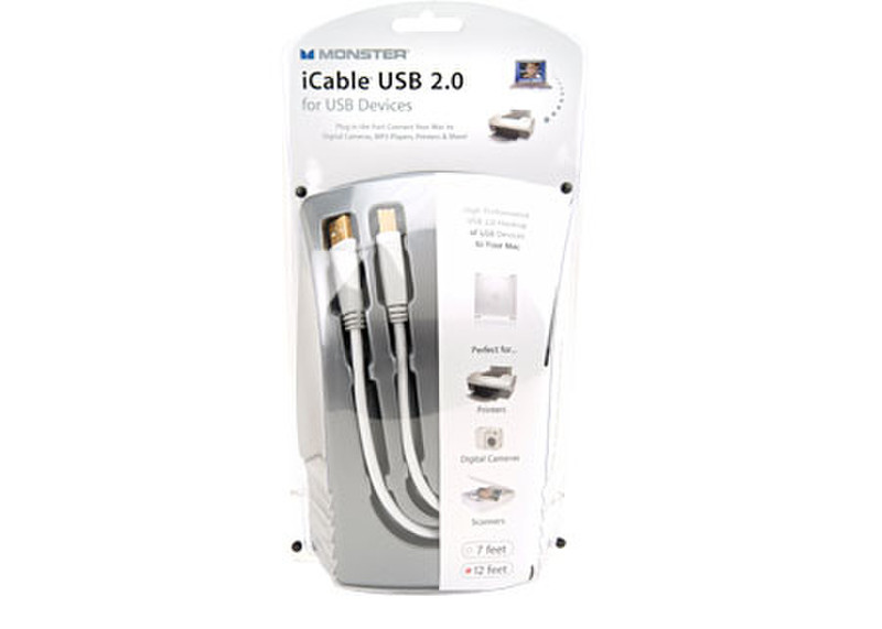 Monster Cable iCable® USB for Apple AI USB HP-7 3.17м Серый кабель USB