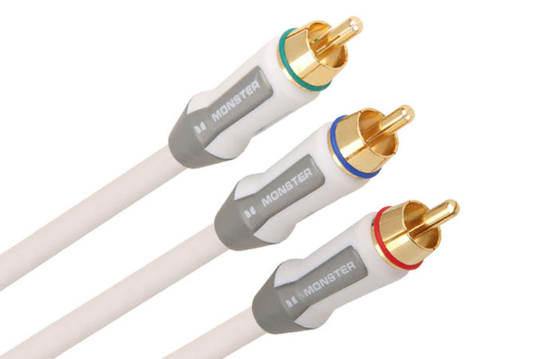 Monster Cable Component Video Cable for Apple TV AI ITV CV-2M 2m Weiß Component (YPbPr)-Videokabel