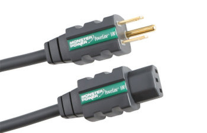 Monster Cable 8ft Detachable IEC Power Cord 2.4m Black power cable