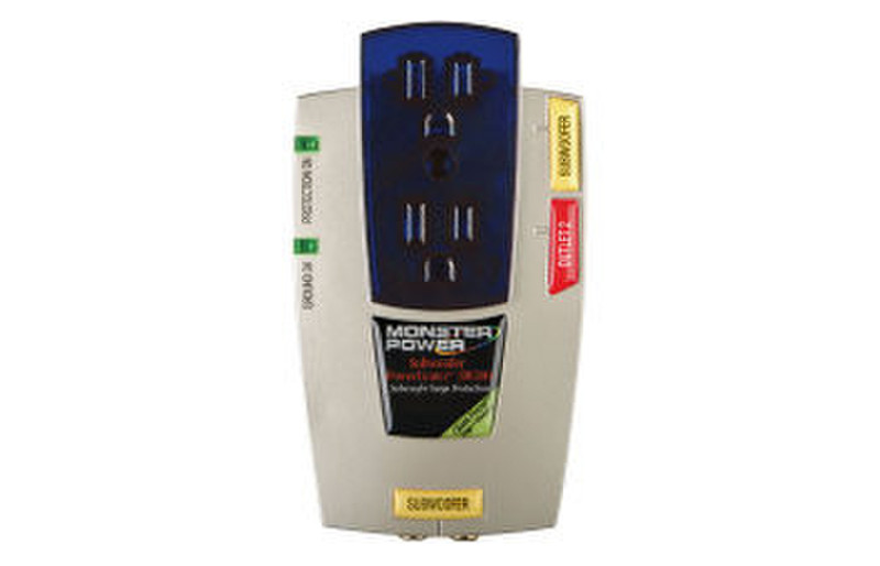 Monster Cable Subwoofer PowerCenter™ SW 200 2розетка(и) Разноцветный сетевой фильтр