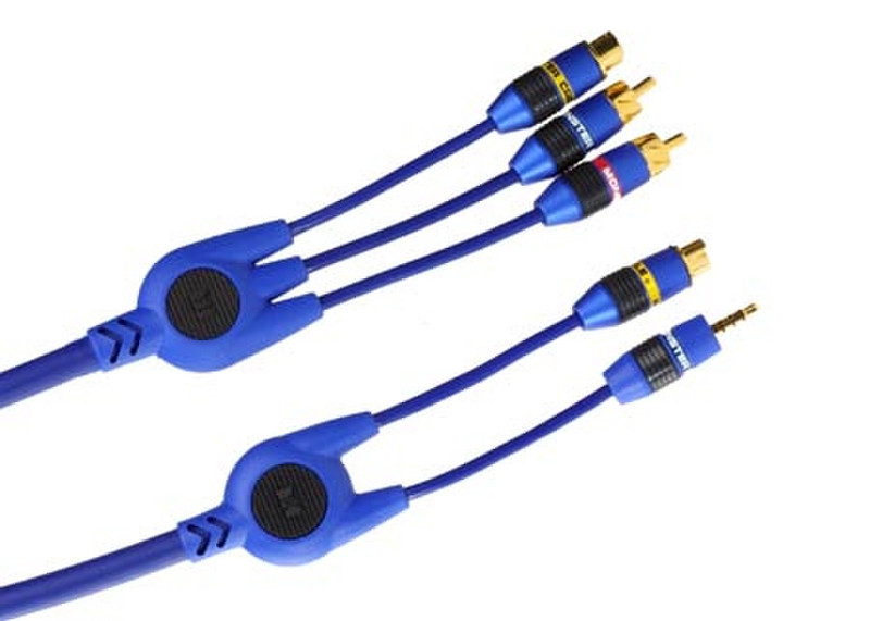 Monster Cable Mini A/V to S-Video and RCA Audio J2 CAMAV MS-6 0.15м Синий