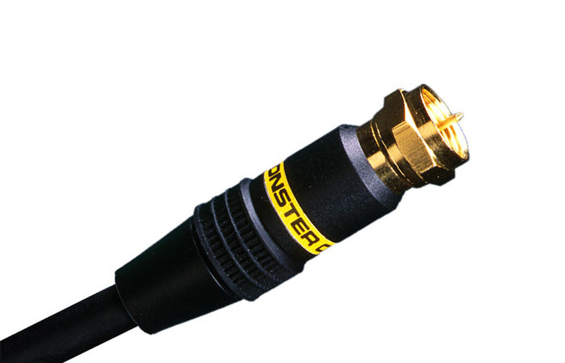 Monster Cable Video Cable with F-pin Connectors SV1F-2M 2m Black coaxial cable