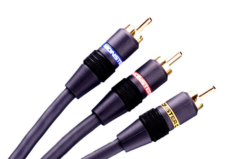 Monster Cable Composite Video/Interlink® 100 A/V Kit (RCA) SV1/100-1M 1m Schwarz Composite-Video-Kabel