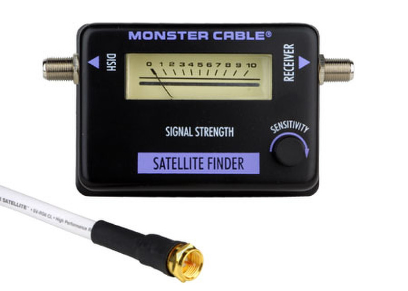 Monster Cable Digital Satellite Signal Finder Black cable interface/gender adapter