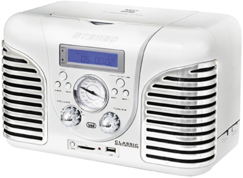 Trevi TT 1060 CD Цифровой 15Вт Белый CD радио