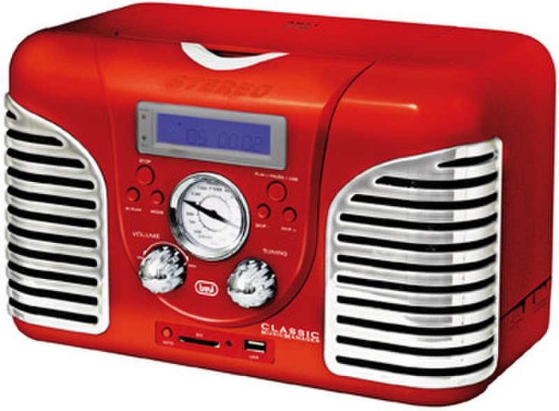 Trevi TT 1060 CD Цифровой 15Вт Красный CD радио