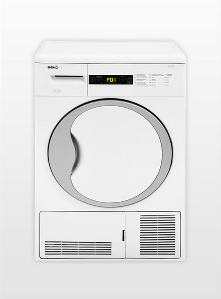 Beko DCU 7430 X freestanding Top-load 7kg B White tumble dryer