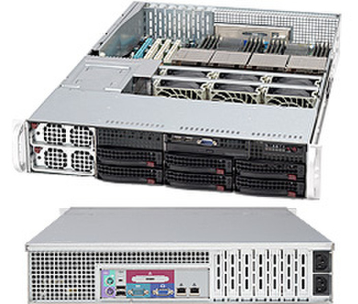 Supermicro SuperChassis 828TQ-R1200LPB (Black) Niederprofil (superflach) 1200W Schwarz Computer-Gehäuse