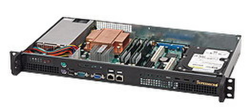 Supermicro SuperChassis 503-200B, Black Niederprofil (superflach) 200W Schwarz Computer-Gehäuse