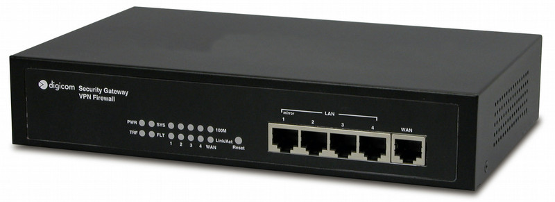 Digicom FW41IP5-U01 200Mbit/s hardware firewall