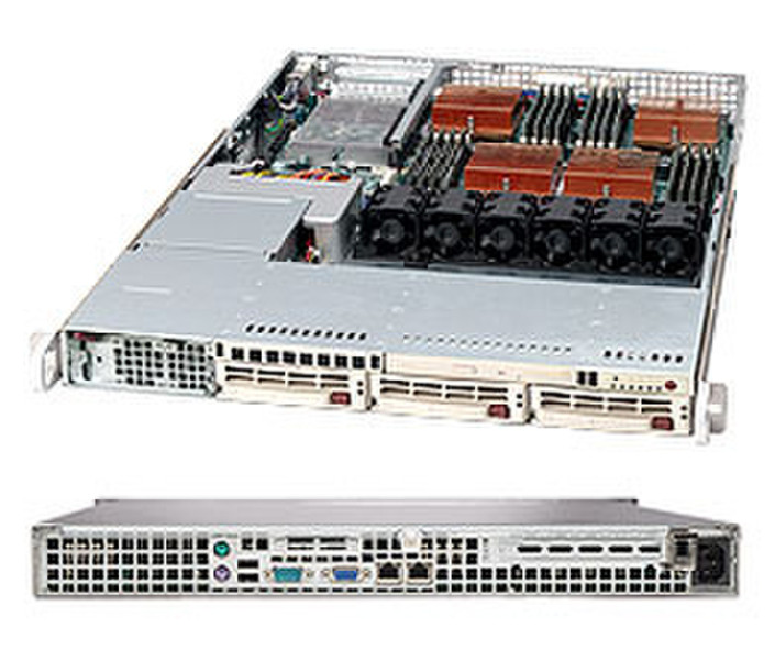 Supermicro SuperChassis 818TQ+-1000 (Beige) Низкопрофильный 1000Вт Бежевый системный блок