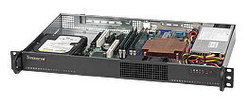 Supermicro SuperChassis 510-200B, Black Low Profile (Slimline) 200W Black computer case