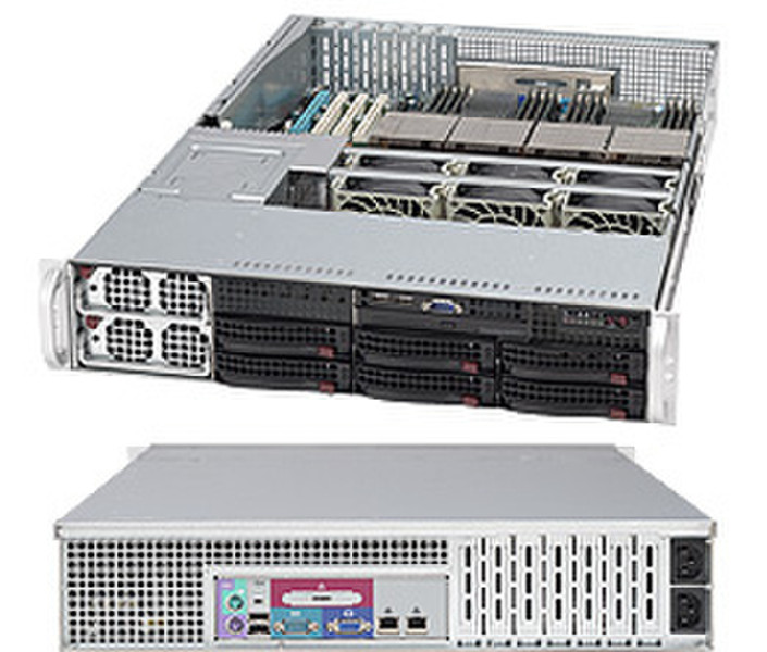 Supermicro SuperChassis 828TQ-R1000LPB (Black) Niederprofil (superflach) 1000W Schwarz Computer-Gehäuse