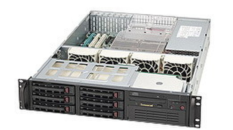 Supermicro SuperChassis 823TQ-650LPB, Black Низкопрофильный 650Вт Черный системный блок