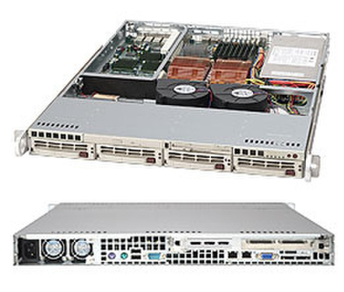 Supermicro SuperChassis 813TQ-520B (Black) Низкопрофильный Черный системный блок