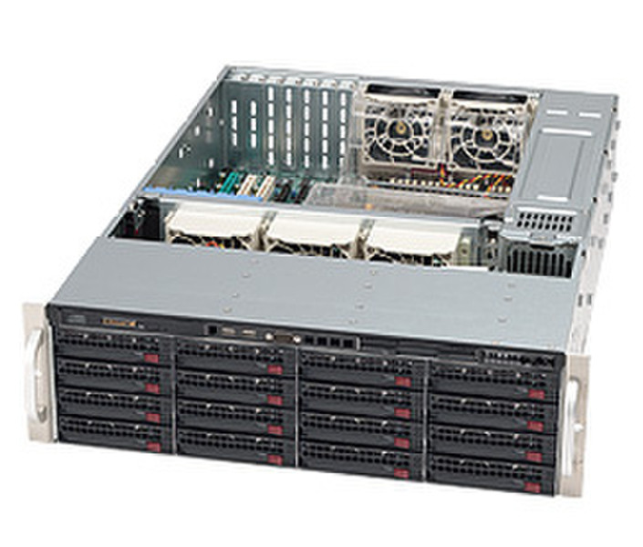 Supermicro SuperChassis 836TQ-R710B (Black) Niederprofil (superflach) 710W Schwarz Computer-Gehäuse