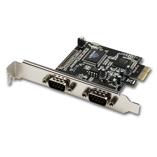 Axago PCEA-30 - PCI-Express 2x serial интерфейсная карта/адаптер