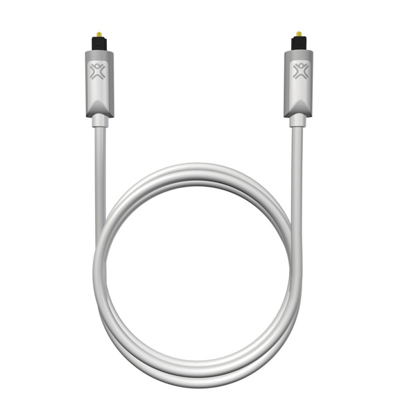 XtremeMac TOSLINK fiber optic audio, 4m 4м 3.5mm Серый оптиковолоконный кабель