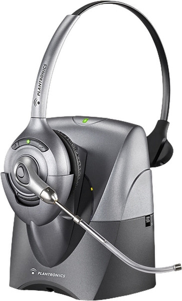 Plantronics SupraPlus Wireless Headset CS351N With HL10 Binaural Silber Headset