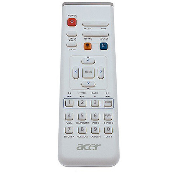 Acer VZ.K2300.001 IR Wireless White remote control