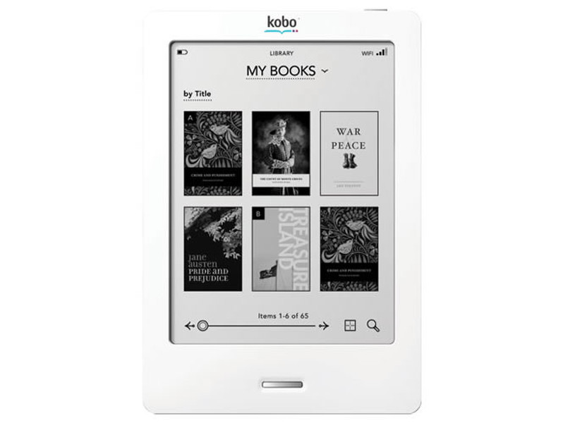 Kobo Touch 6Zoll Touchscreen 2GB WLAN Lila, Weiß eBook-Reader