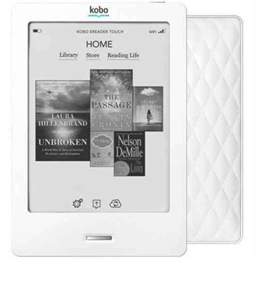 Kobo Touch 6" Сенсорный экран 2ГБ Wi-Fi Белый электронная книга