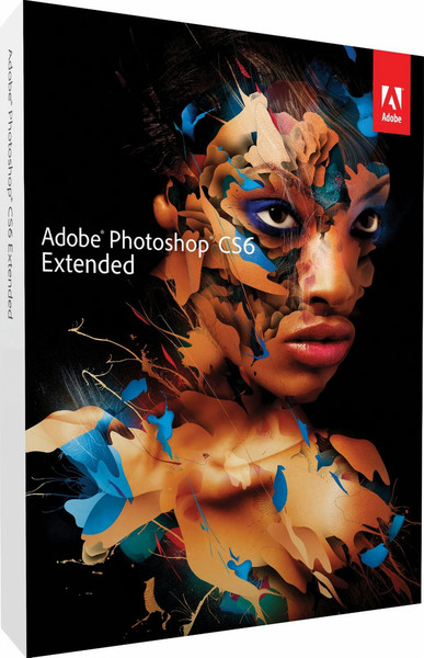 Adobe Photoshop CS6 Extended, Win, UPG, DVD, ESP