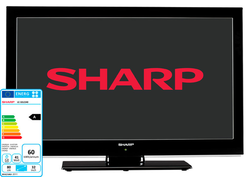 Sharp LC-32LE240E 32Zoll Full HD Schwarz LED-Fernseher