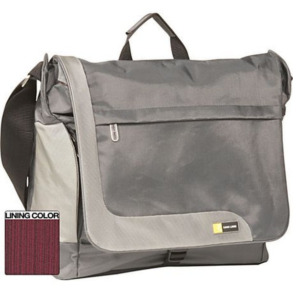 Case Logic TK Expandable Messenger Bag Silver 15.4