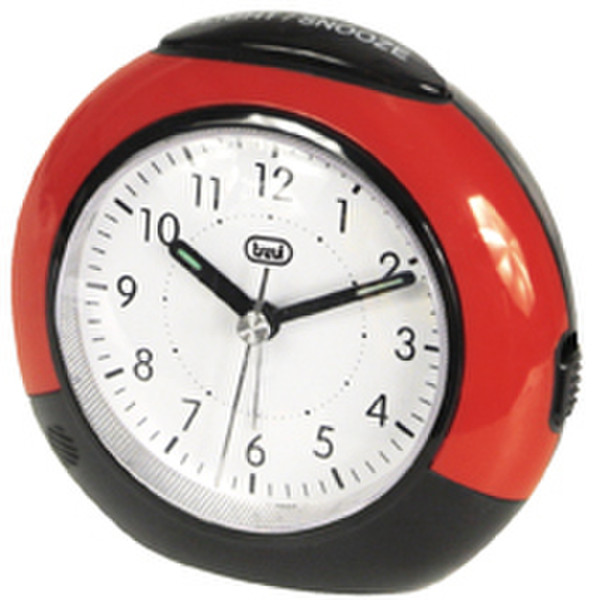 Trevi SL 3058 Quartz table clock Rund Schwarz, Rot