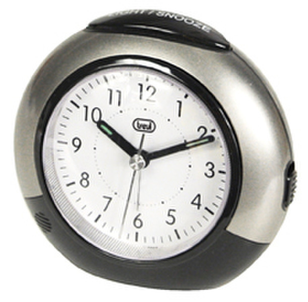 Trevi SL 3058 Quartz table clock round Black,Silver