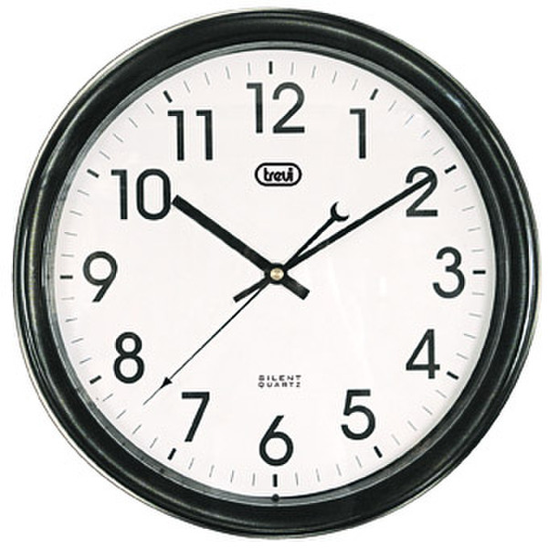Trevi OM 3308 Quartz wall clock Circle Black,White