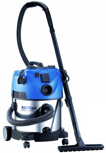 Nilfisk Multi 20 T Inox Хозяйственный пылесос 20л 1400Вт Синий, Нержавеющая сталь