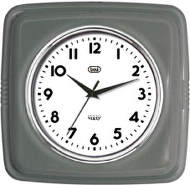 Trevi OM 3312 S Quartz wall clock Square Grey