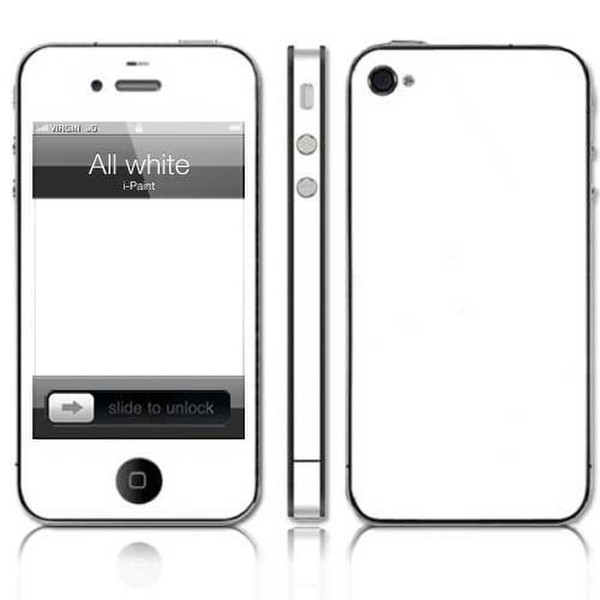 i-Paint All White Skin iPhone 4/4S 1pc(s)