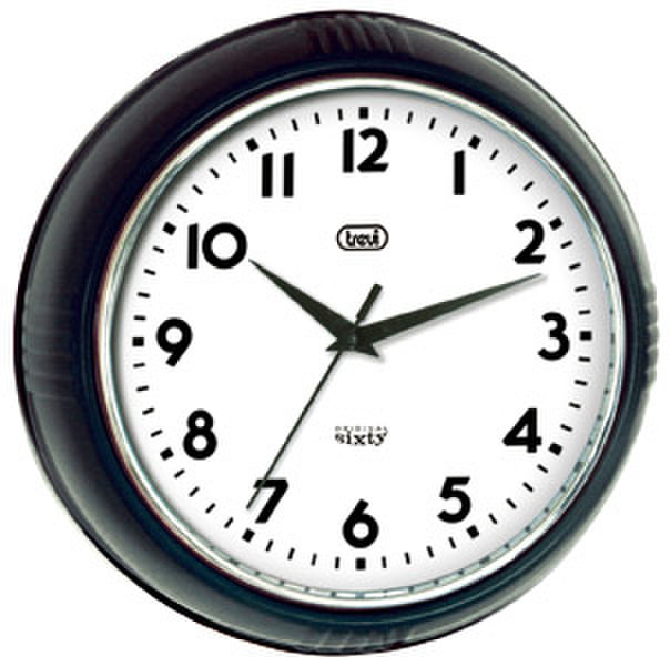 Trevi OM 3314 S Quartz wall clock Circle Black