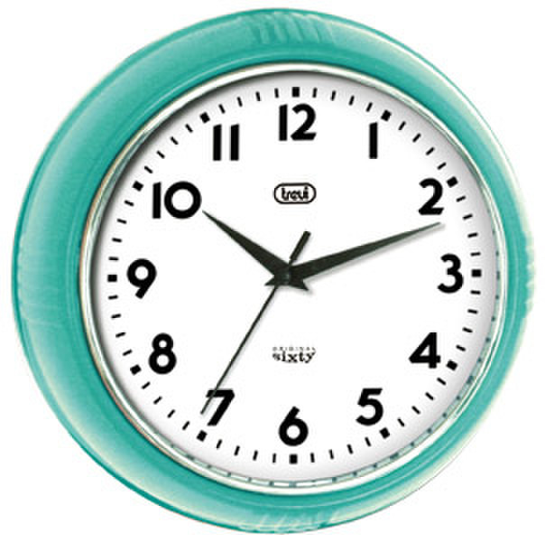 Trevi OM 3314 S Quartz wall clock Kreis Türkis