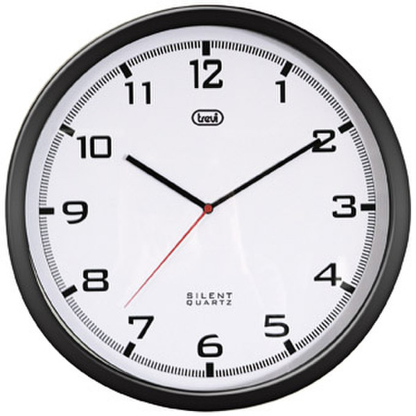 Trevi OM 3310 Quartz wall clock Circle Black,White