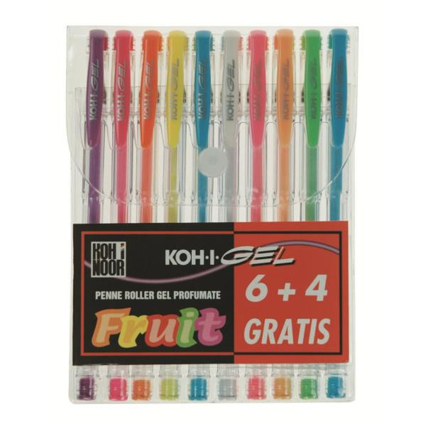 Koh-I-Noor NAGP10F Capped Blue,Green,Orange,Pink,Red,Violet,White,Yellow 10pc(s)