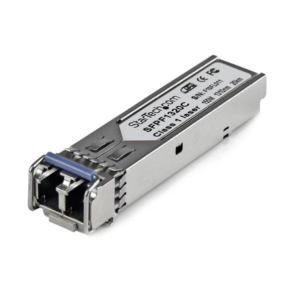 StarTech.com Cisco Compatible 100 Mbps Fiber SFP Transceiver Module SM LC w/ DDM – 20 km (Mini-GBIC)