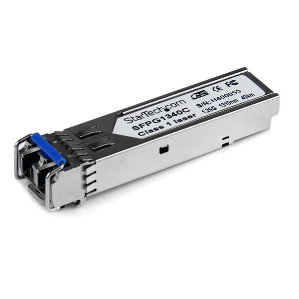 StarTech.com Cisco Compatible Gigabit Fiber SFP Transceiver Module SM LC w/ DDM – 40 km (Mini-GBIC)