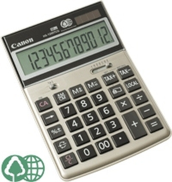Canon HS-1200TCG Pocket Basic calculator Gold