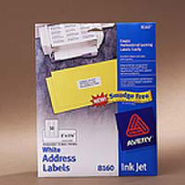 Avery Addressing labels, 89 x 49mm White (250) Weiß