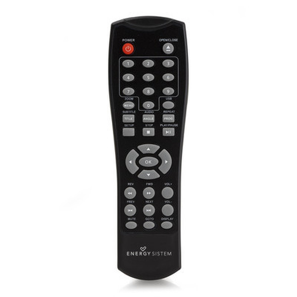 Energy Sistem 387120 IR Wireless press buttons Black remote control