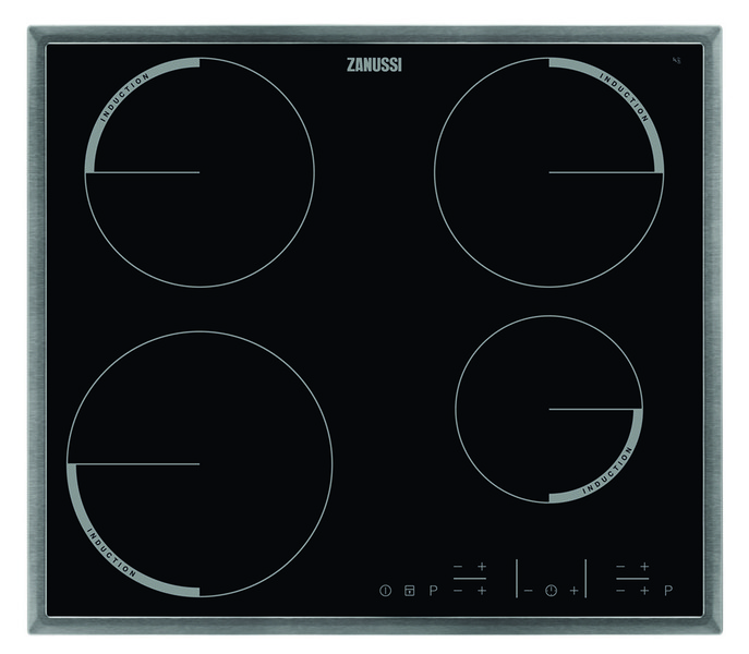 Zanussi ZEI6640XBA built-in Electric induction Black,Stainless steel