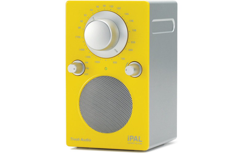 Tivoli Audio iPAL Portable Analog Silver,Yellow
